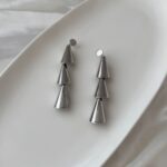 Modern Edge Tiered Earrings