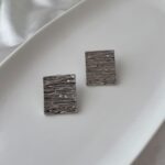 Woven Silver Squares