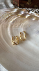 Golden Prism Hoops
