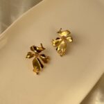 Golden Petal Blossom Earrings
