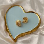 Gilded Wave Studs