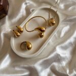 Modern Gold Plated Stainless Steel Jewelry Collection (4-Piece)