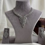 statement necklace and earring set.