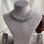 Marquise Cut CZ Statement Necklace Set