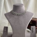 Leaf Motif CZ Choker Set